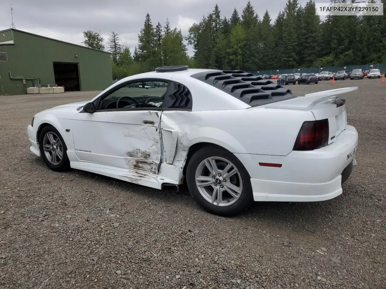 2000 Ford Mustang Gt VIN: 1FAFP42X3YF229150 Lot: 56797855