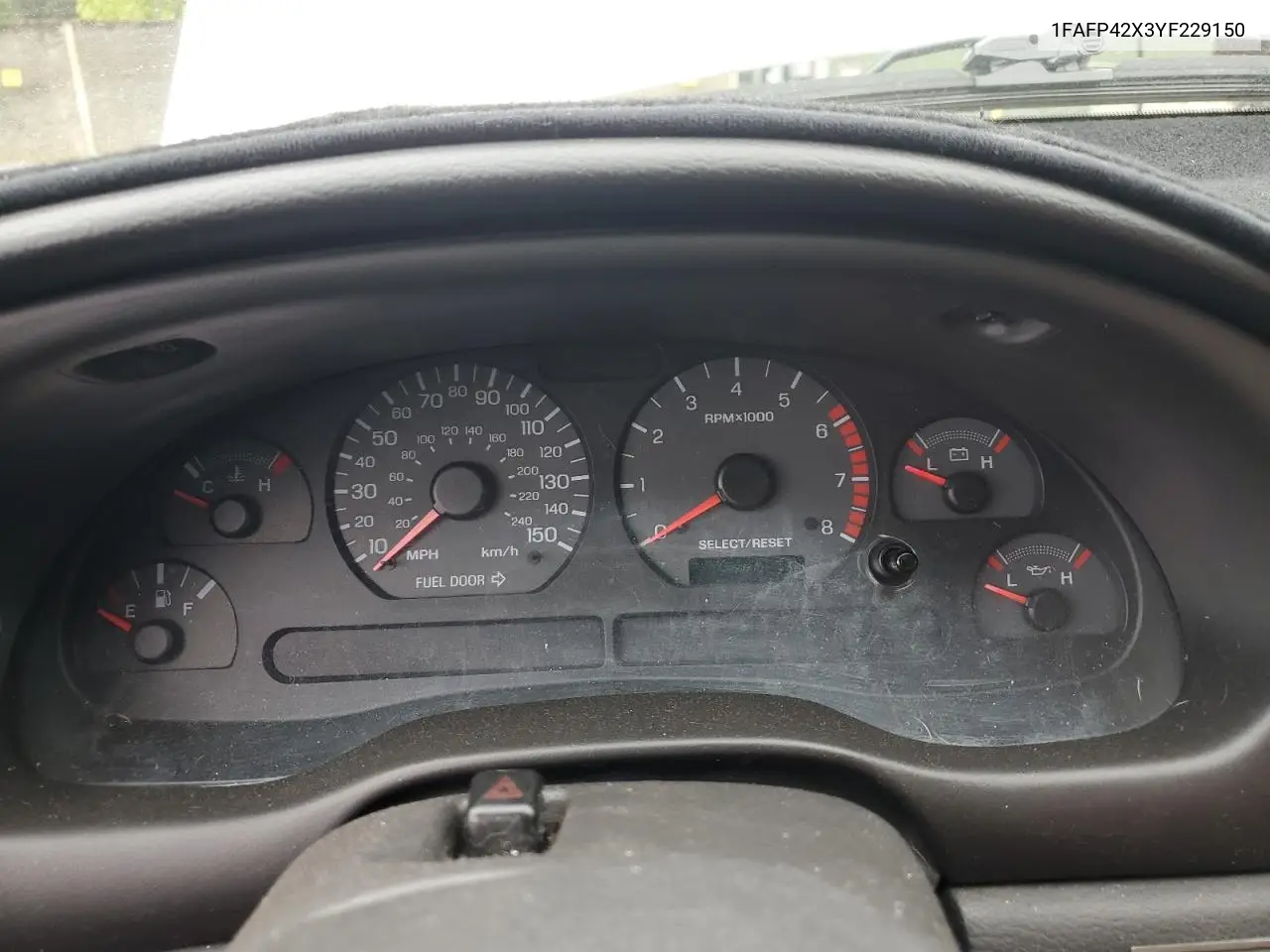 2000 Ford Mustang Gt VIN: 1FAFP42X3YF229150 Lot: 56797855