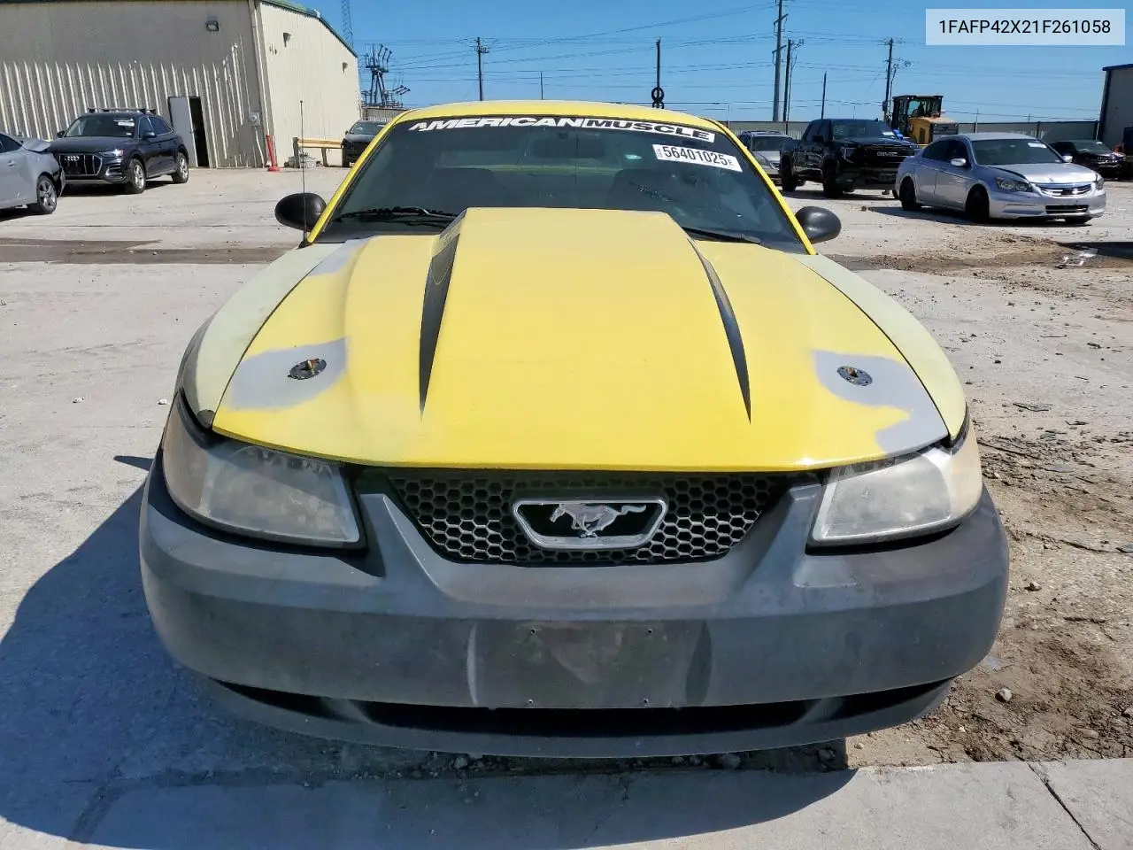 2001 Ford Mustang Gt VIN: 1FAFP42X21F261058 Lot: 56401025