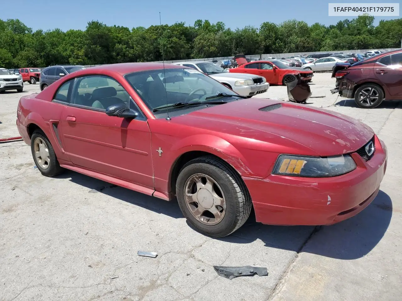 2001 Ford Mustang VIN: 1FAFP40421F179775 Lot: 56705195