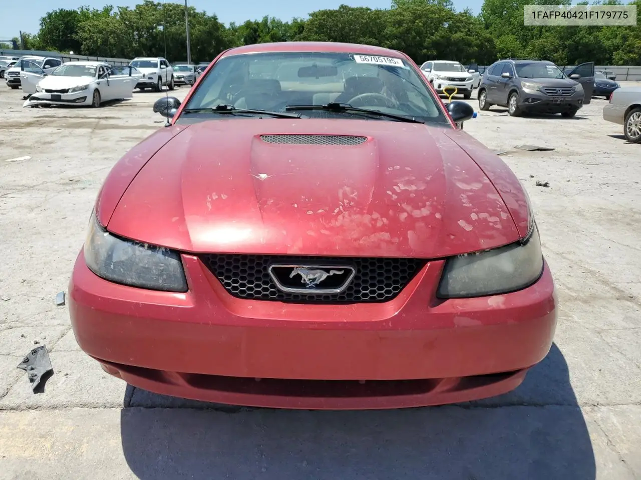 2001 Ford Mustang VIN: 1FAFP40421F179775 Lot: 56705195