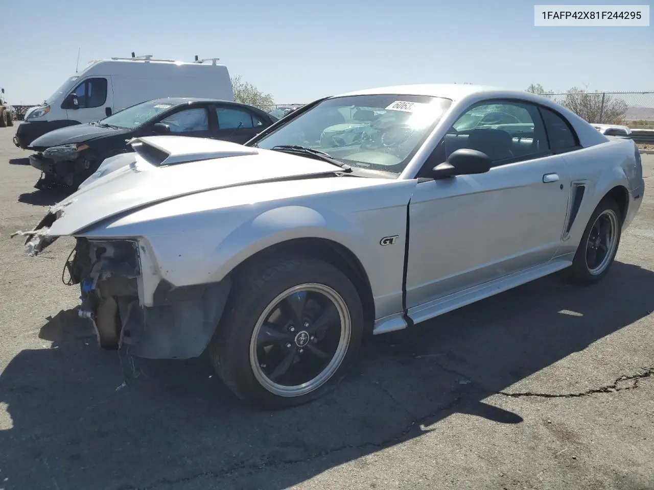 2001 Ford Mustang Gt VIN: 1FAFP42X81F244295 Lot: 60635175