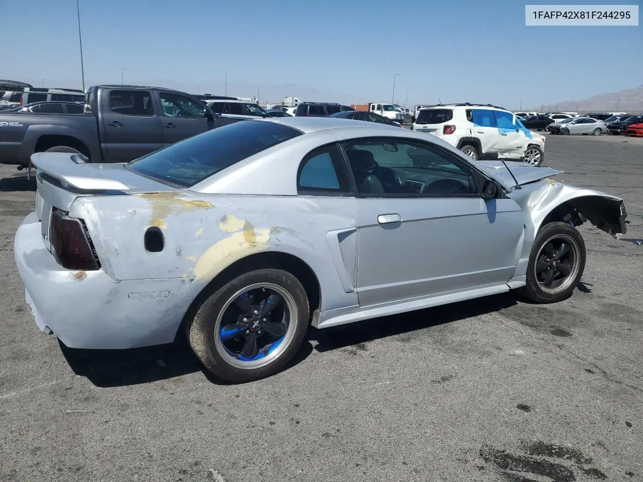 2001 Ford Mustang Gt VIN: 1FAFP42X81F244295 Lot: 60635175