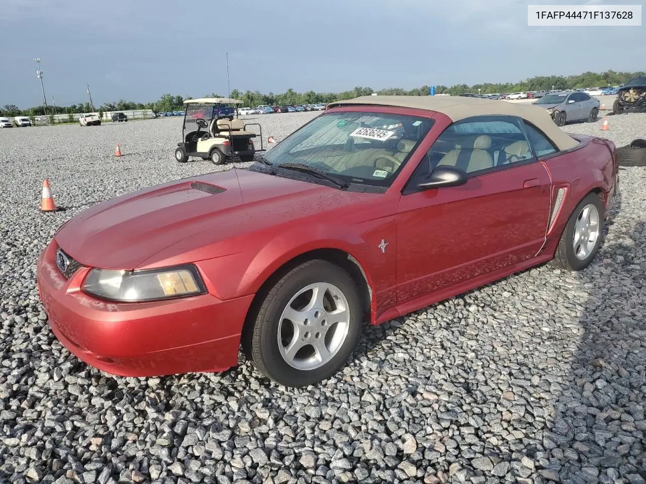 2001 Ford Mustang VIN: 1FAFP44471F137628 Lot: 62636245