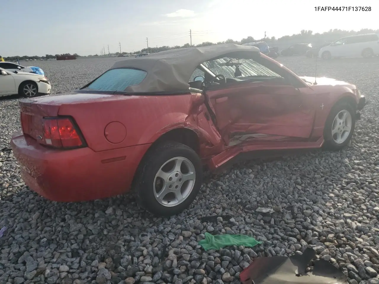 2001 Ford Mustang VIN: 1FAFP44471F137628 Lot: 62636245