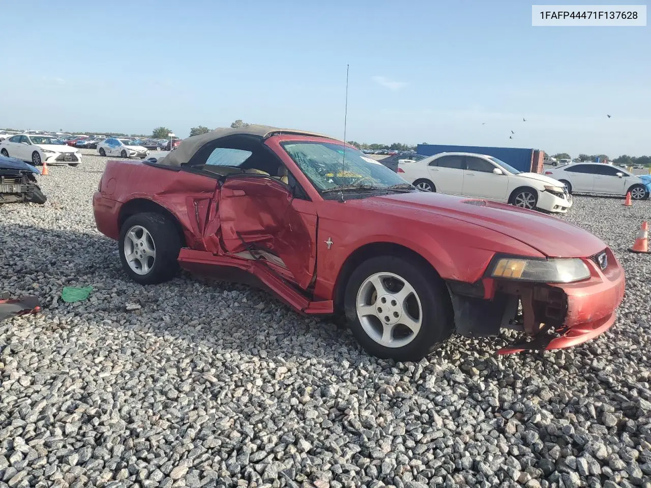 2001 Ford Mustang VIN: 1FAFP44471F137628 Lot: 62636245