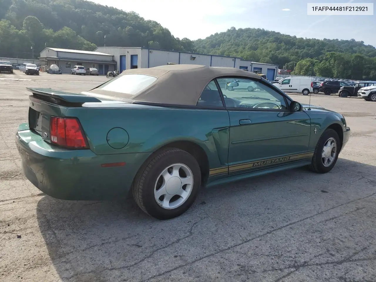 2001 Ford Mustang VIN: 1FAFP44481F212921 Lot: 62666035