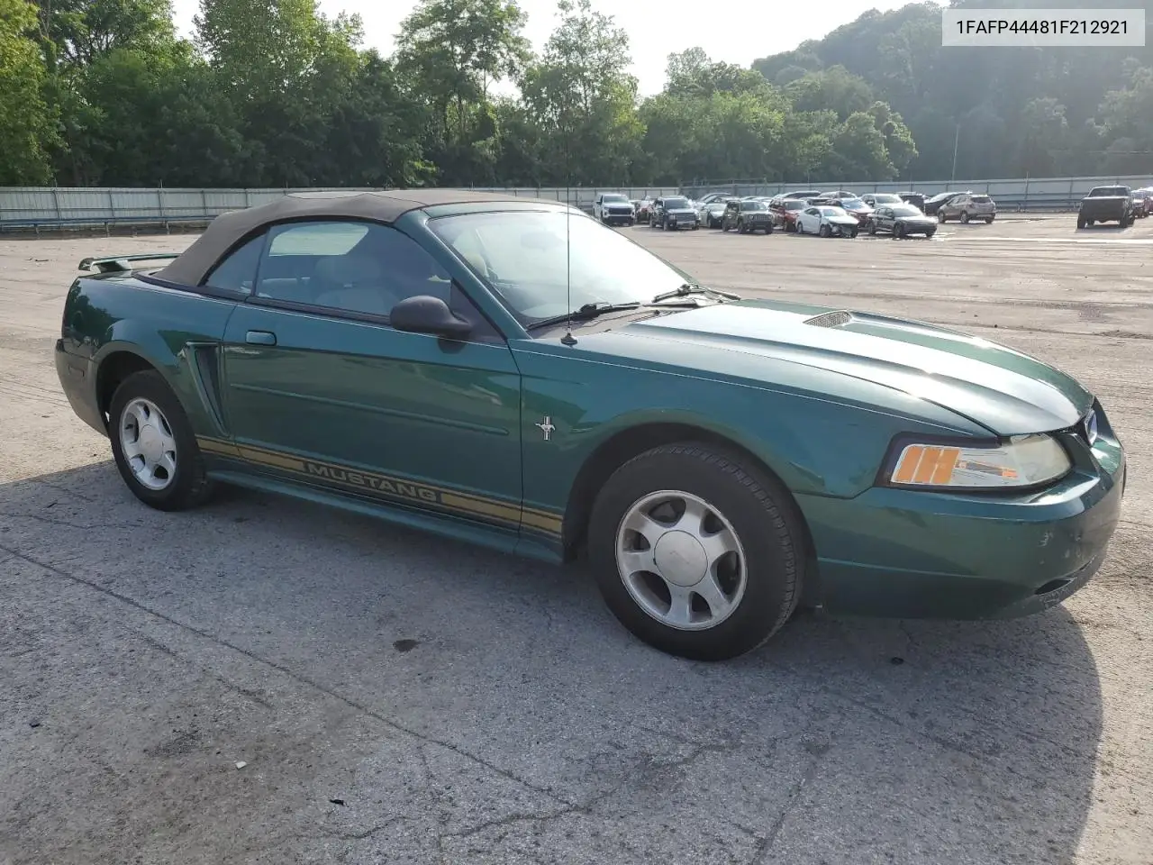 2001 Ford Mustang VIN: 1FAFP44481F212921 Lot: 62666035