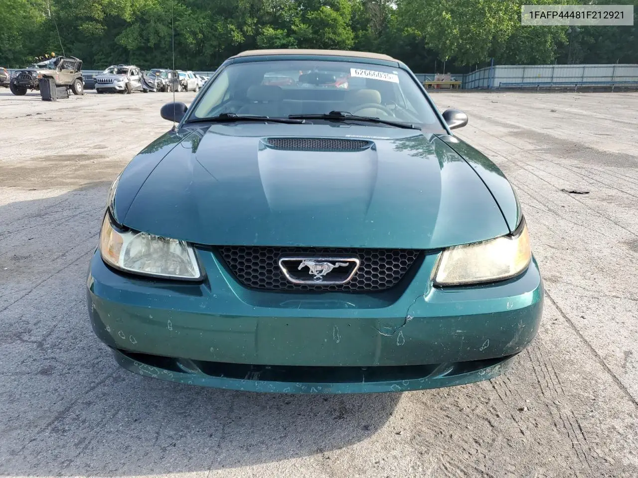 2001 Ford Mustang VIN: 1FAFP44481F212921 Lot: 62666035