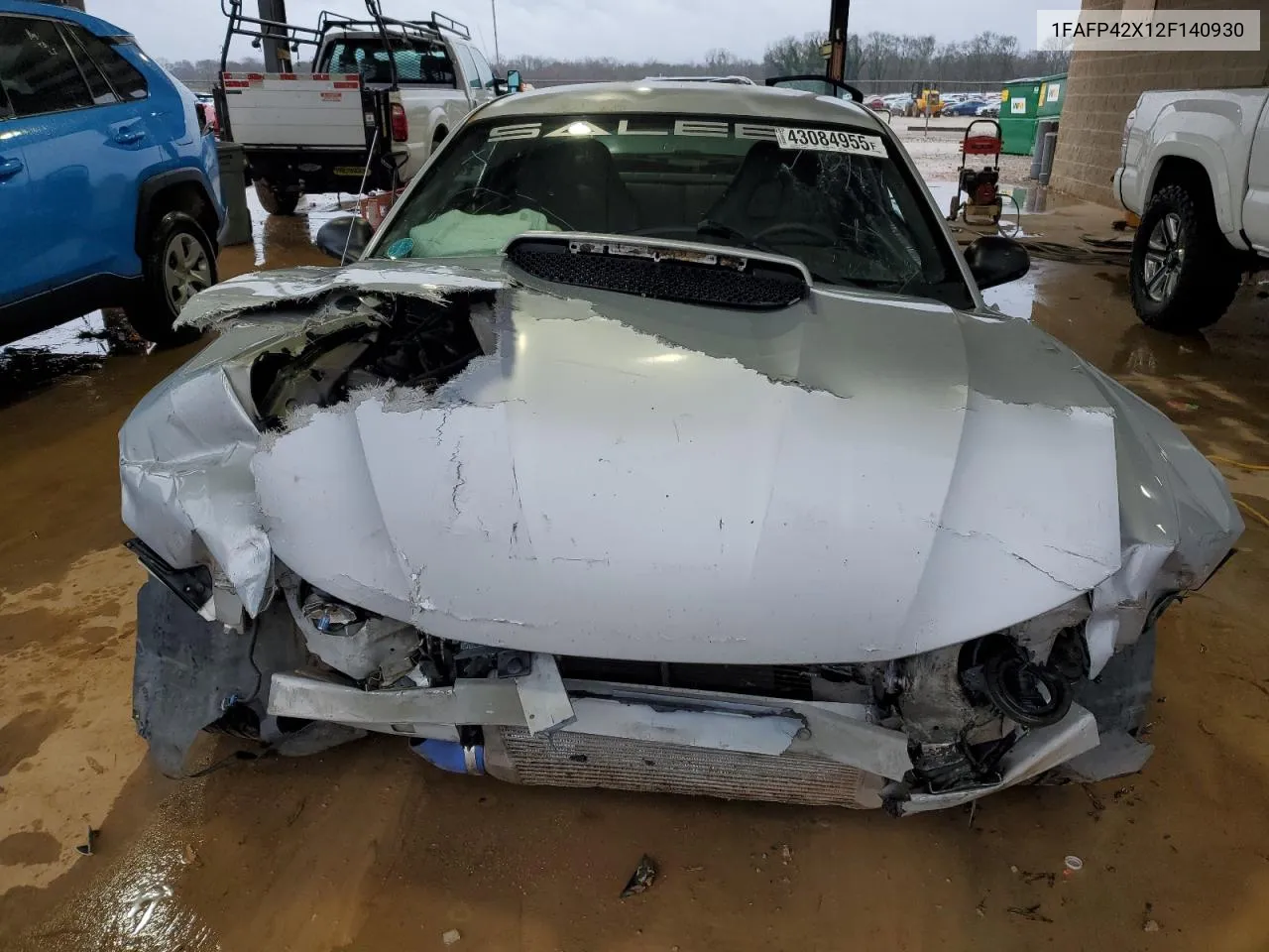 2002 Ford Mustang Gt VIN: 1FAFP42X12F140930 Lot: 43084955