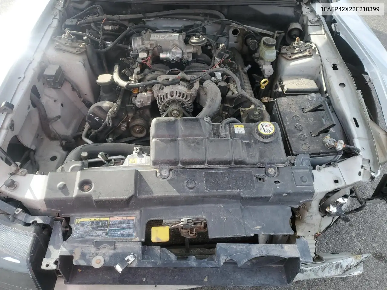 2002 Ford Mustang Gt VIN: 1FAFP42X22F210399 Lot: 47285245