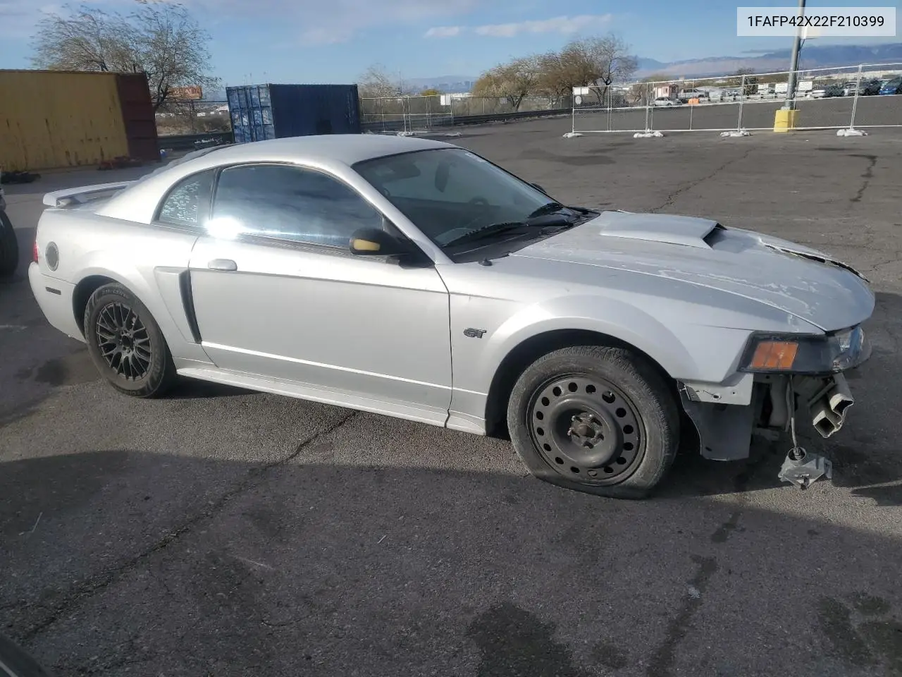2002 Ford Mustang Gt VIN: 1FAFP42X22F210399 Lot: 47285245
