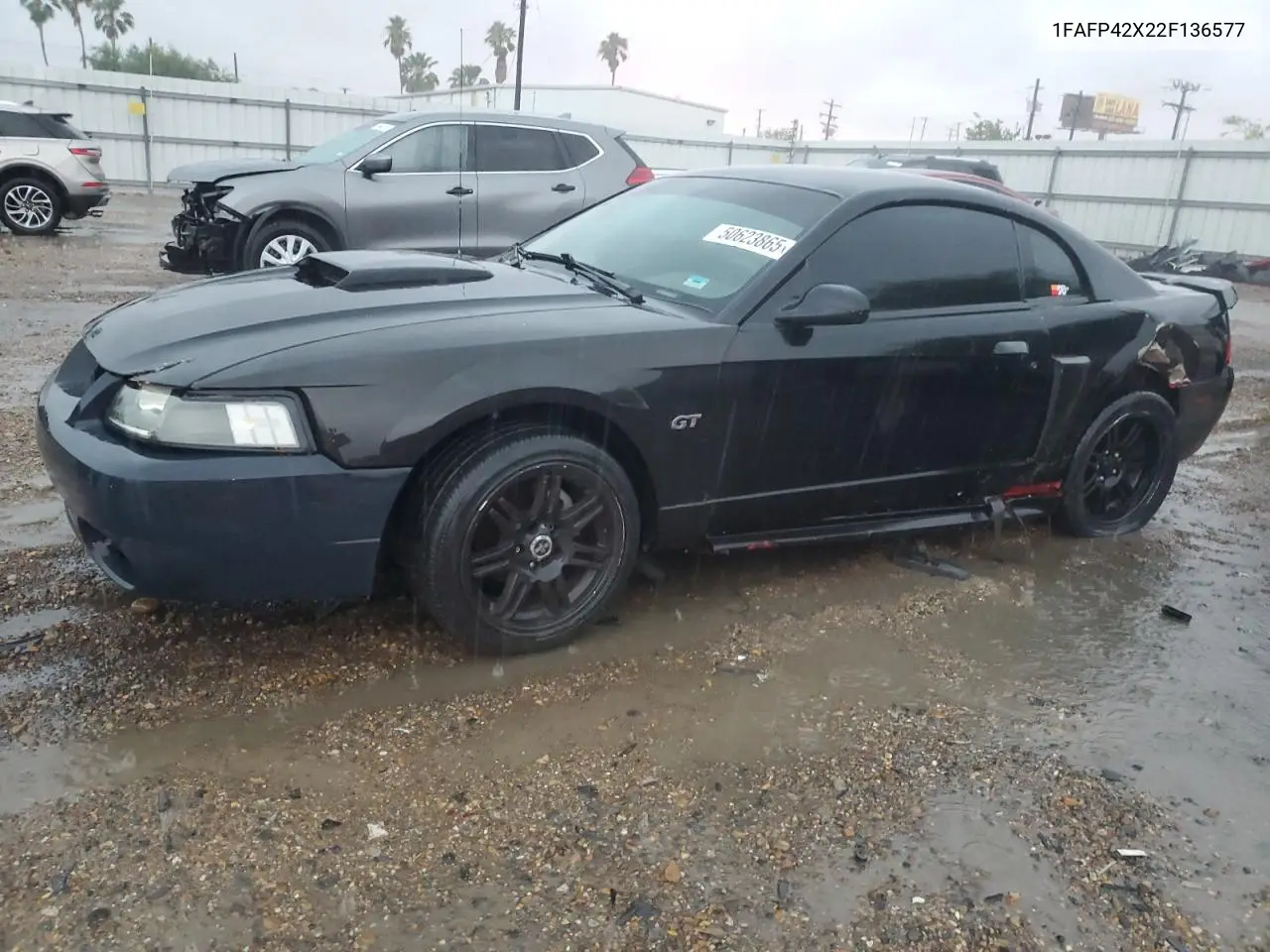 2002 Ford Mustang Gt VIN: 1FAFP42X22F136577 Lot: 50623865