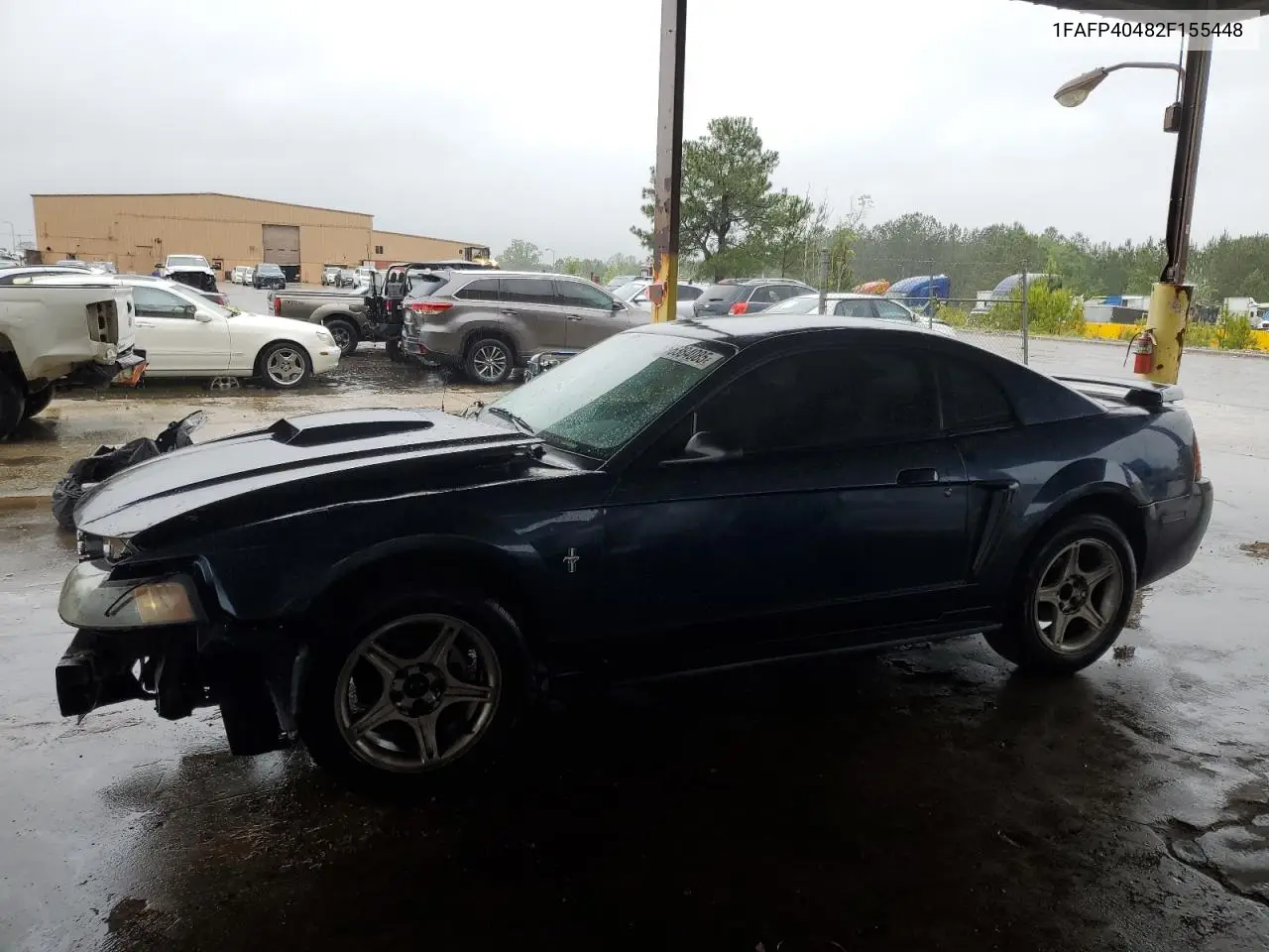 2002 Ford Mustang VIN: 1FAFP40482F155448 Lot: 56384085