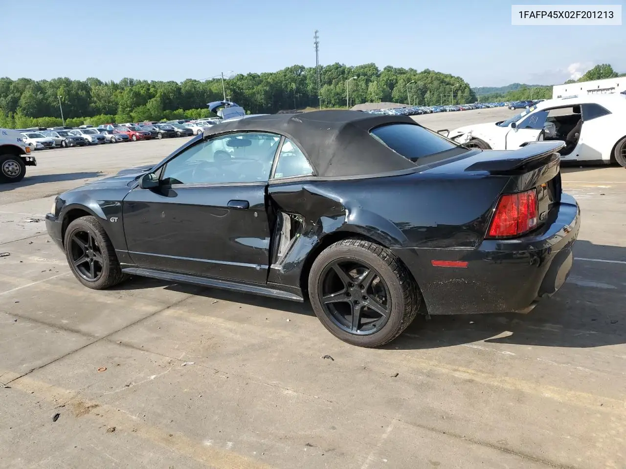 2002 Ford Mustang Gt VIN: 1FAFP45X02F201213 Lot: 56493595