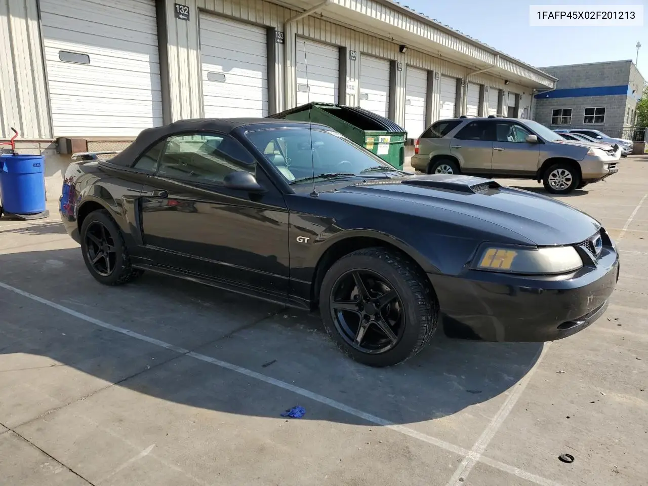 2002 Ford Mustang Gt VIN: 1FAFP45X02F201213 Lot: 56493595
