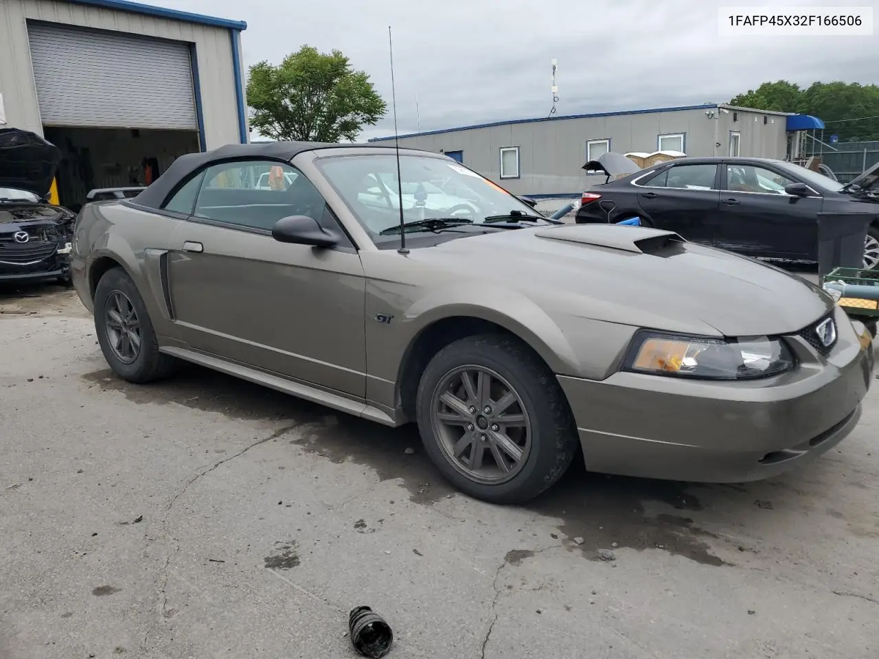 2002 Ford Mustang Gt VIN: 1FAFP45X32F166506 Lot: 59657675