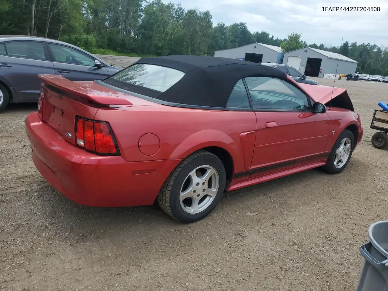 2002 Ford Mustang VIN: 1FAFP44422F204508 Lot: 61909545