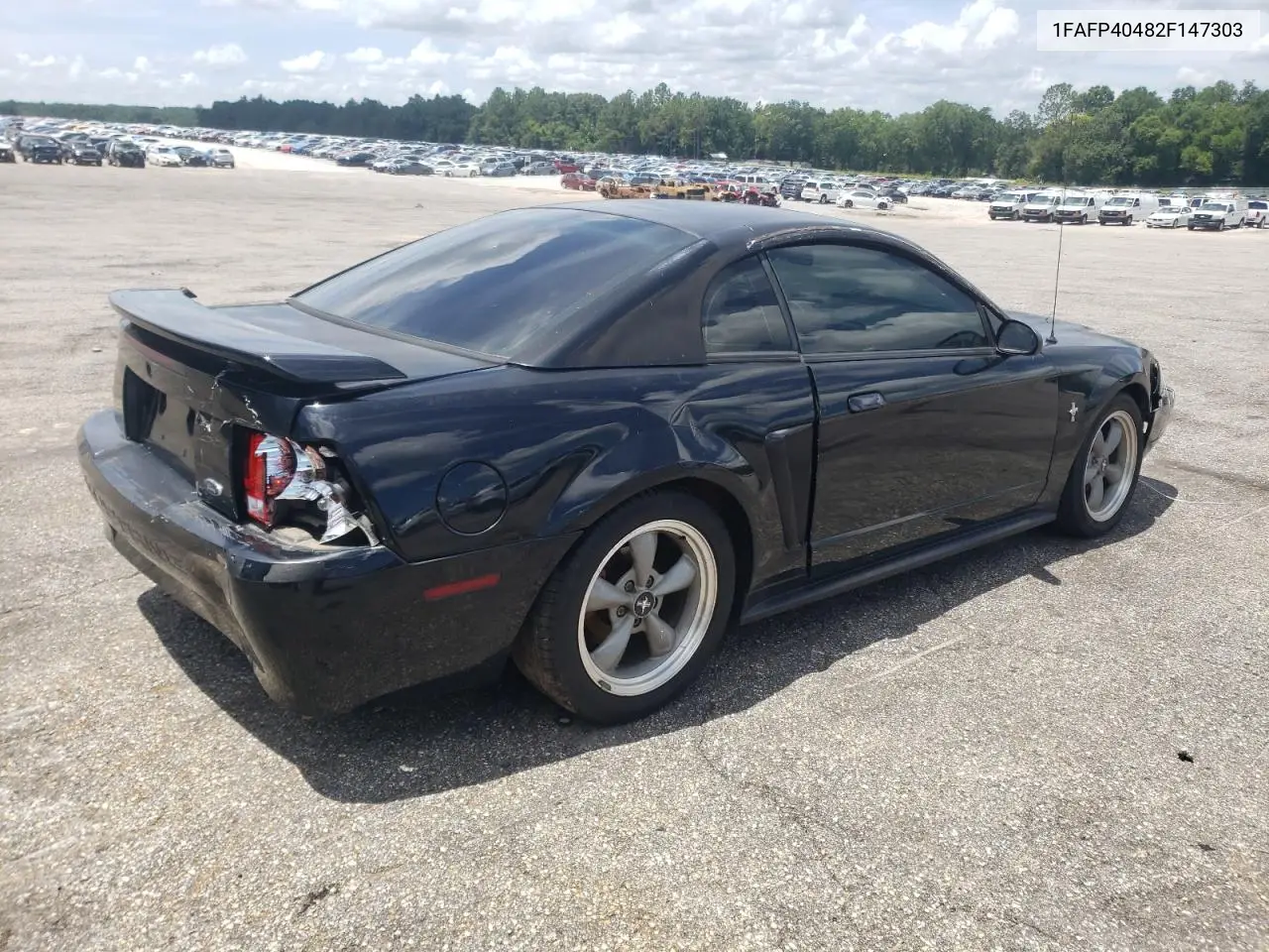 2002 Ford Mustang VIN: 1FAFP40482F147303 Lot: 62121515