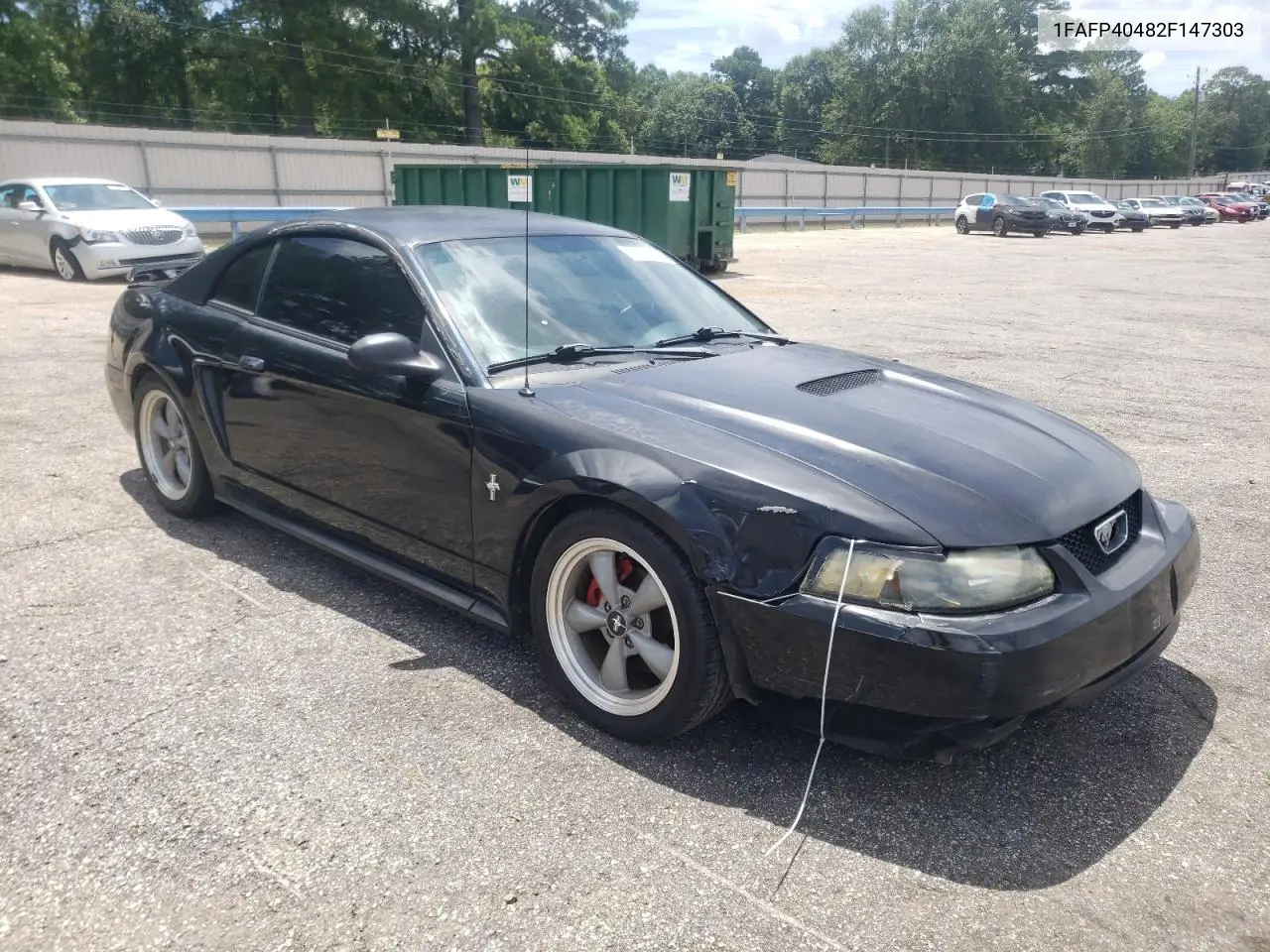 2002 Ford Mustang VIN: 1FAFP40482F147303 Lot: 62121515