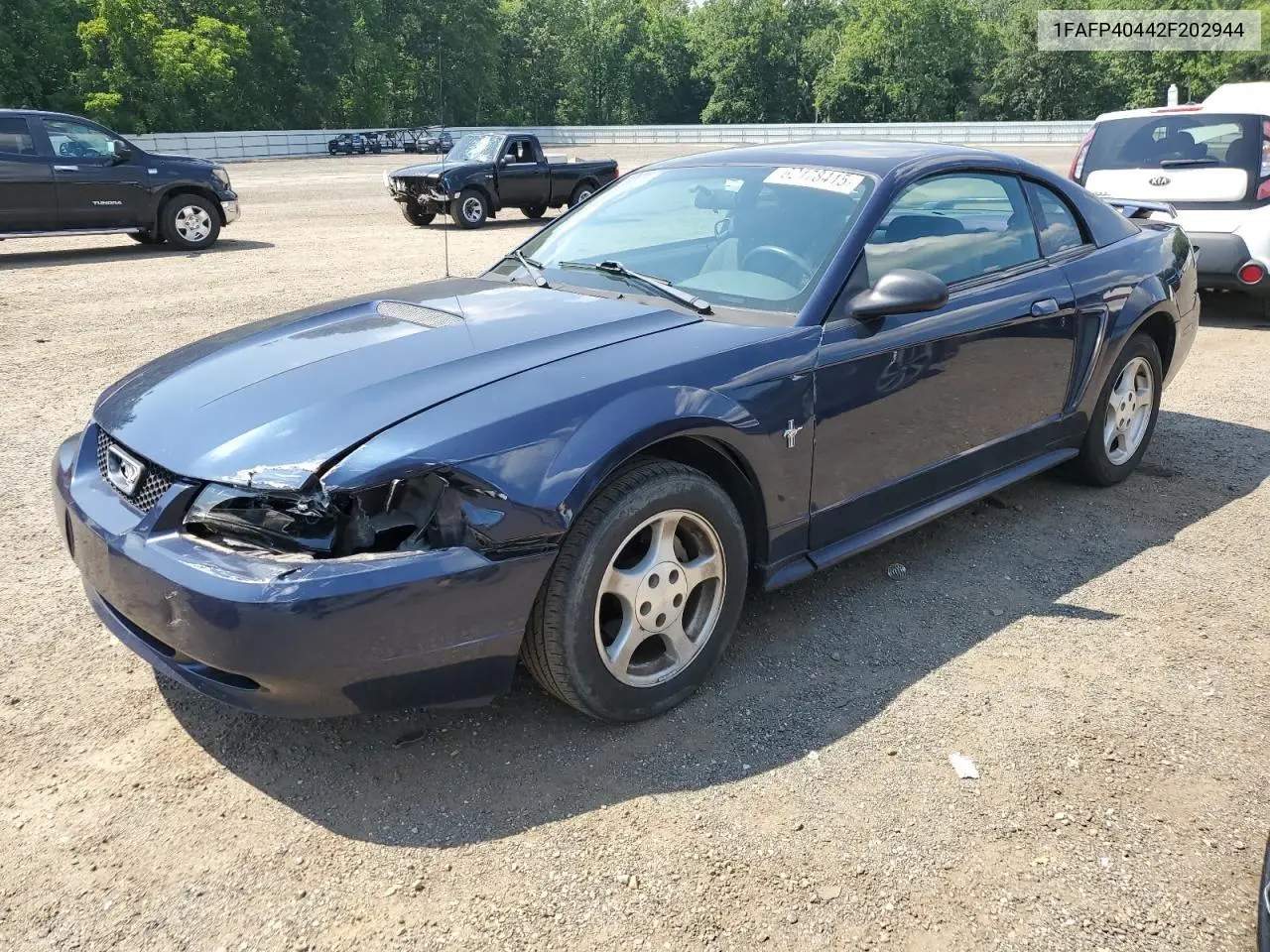2002 Ford Mustang VIN: 1FAFP40442F202944 Lot: 62178415