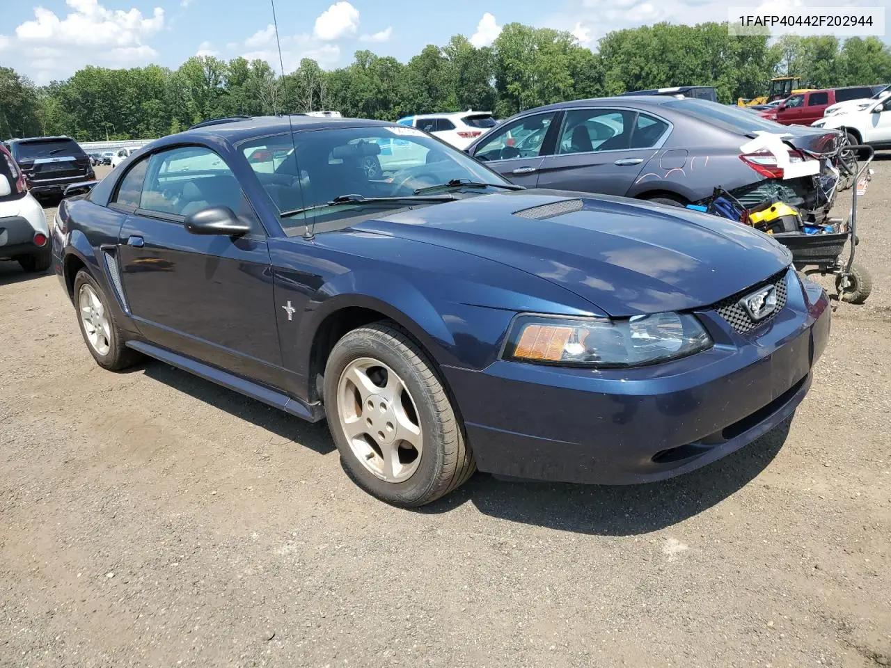 2002 Ford Mustang VIN: 1FAFP40442F202944 Lot: 62178415