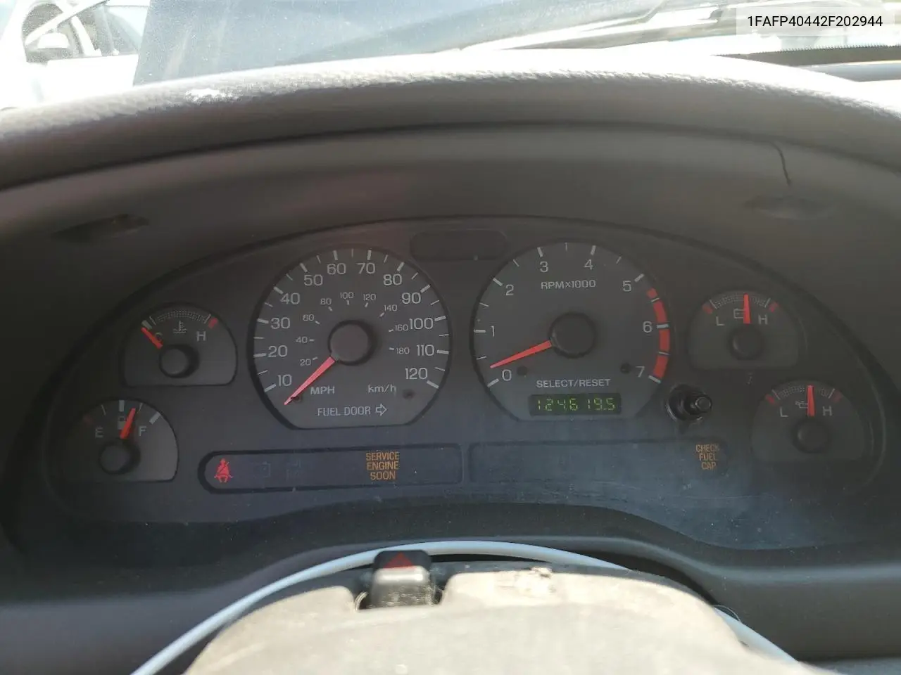 2002 Ford Mustang VIN: 1FAFP40442F202944 Lot: 62178415