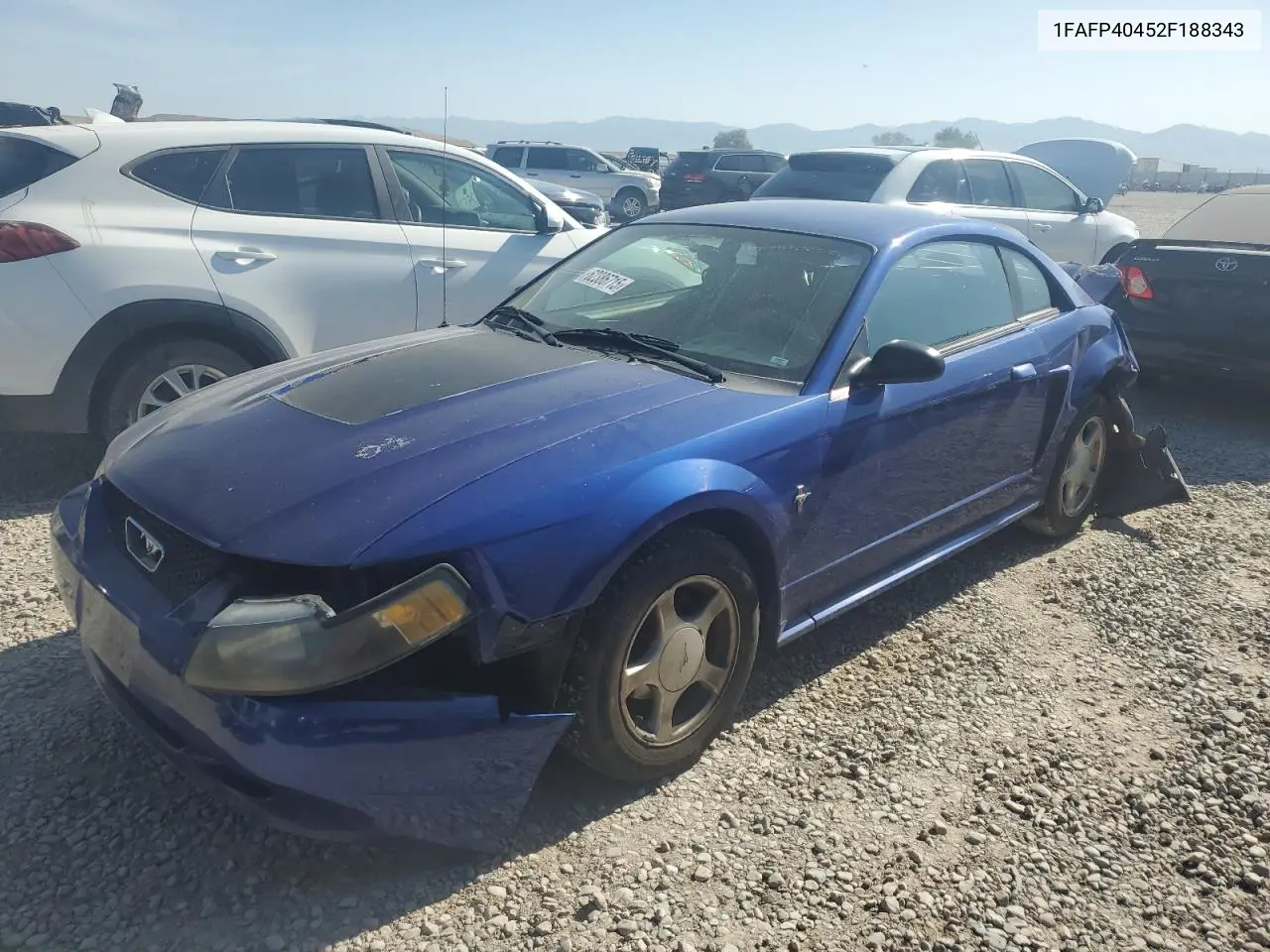 2002 Ford Mustang VIN: 1FAFP40452F188343 Lot: 62386715