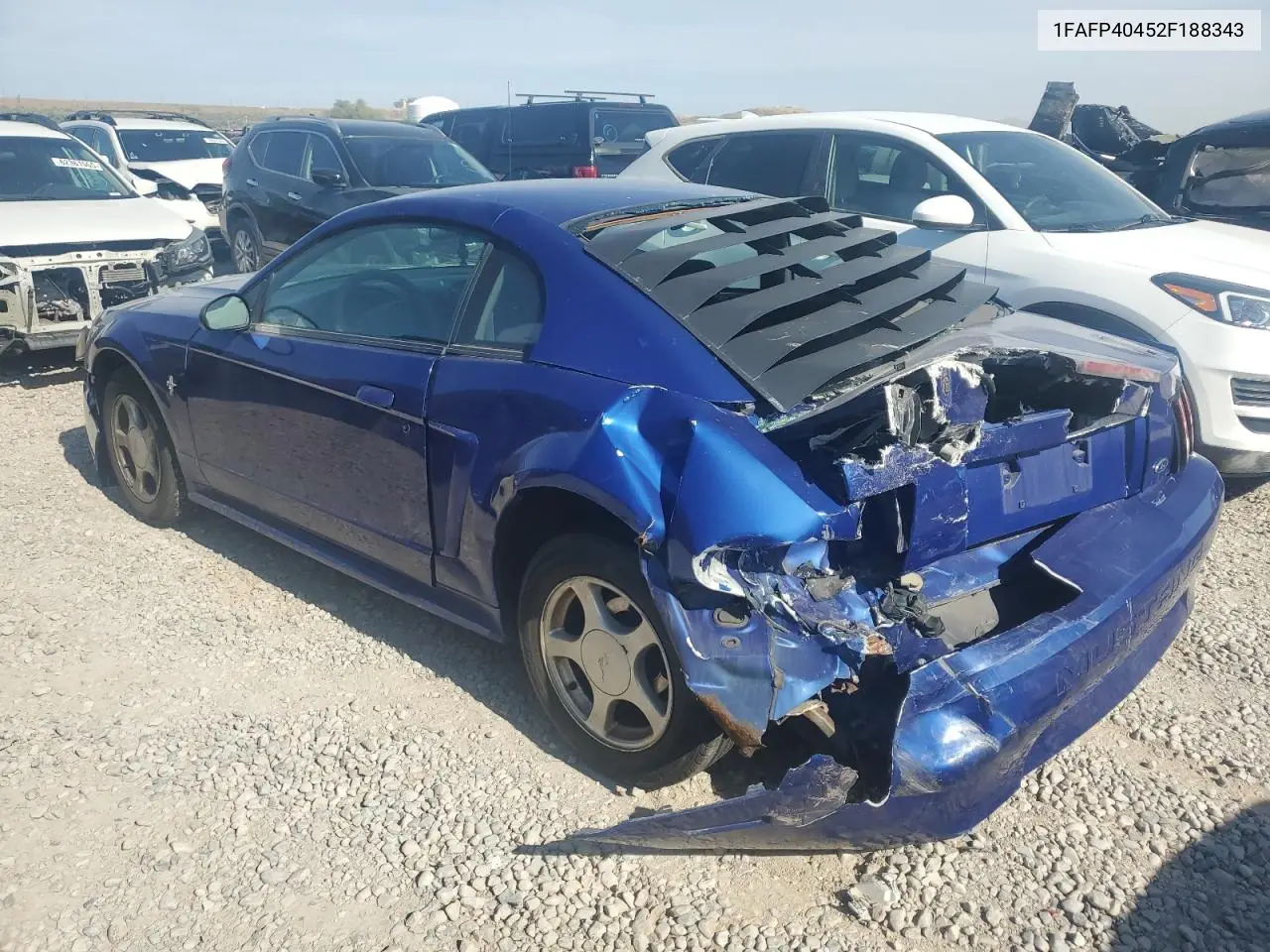 2002 Ford Mustang VIN: 1FAFP40452F188343 Lot: 62386715