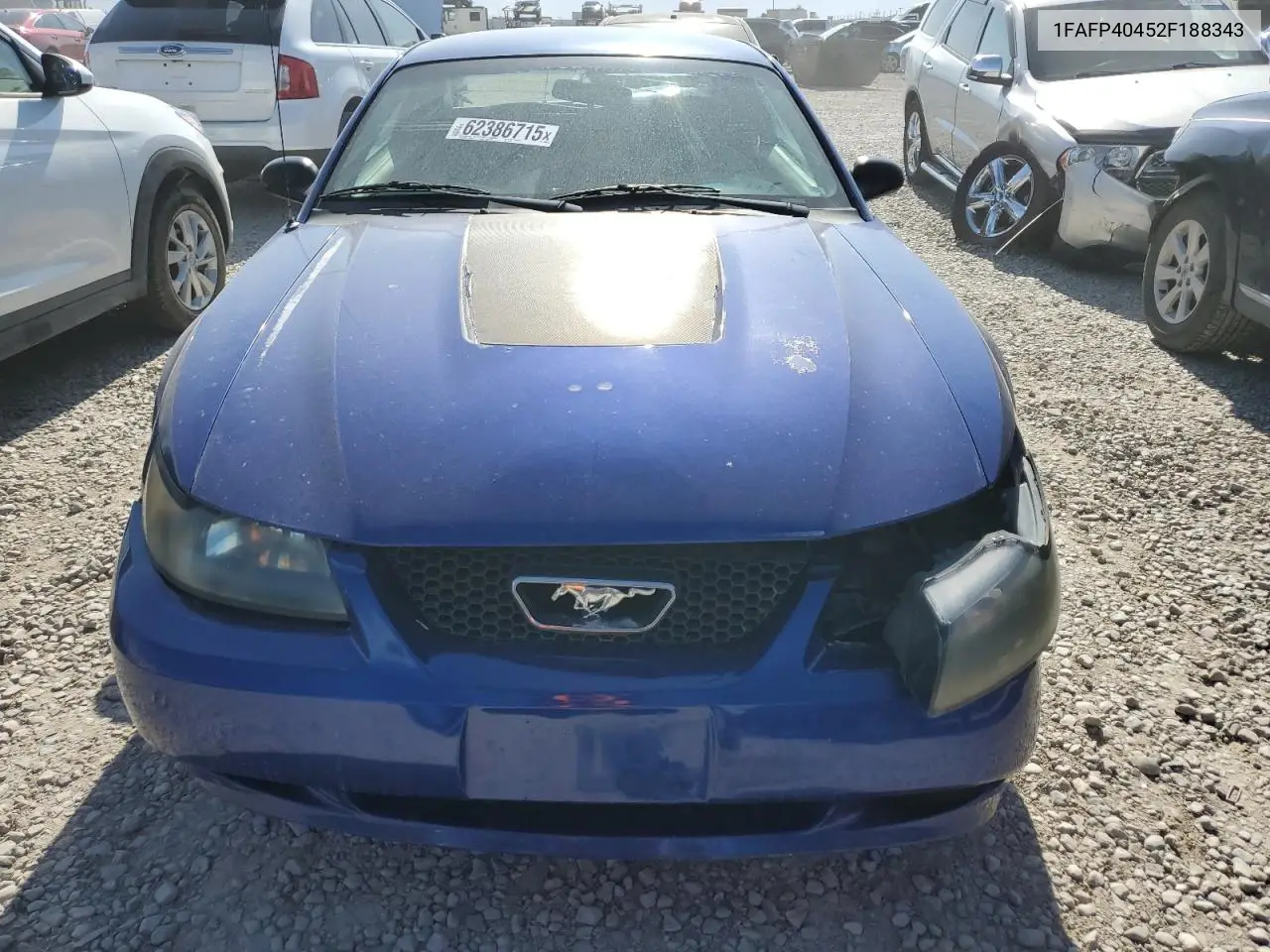 2002 Ford Mustang VIN: 1FAFP40452F188343 Lot: 62386715
