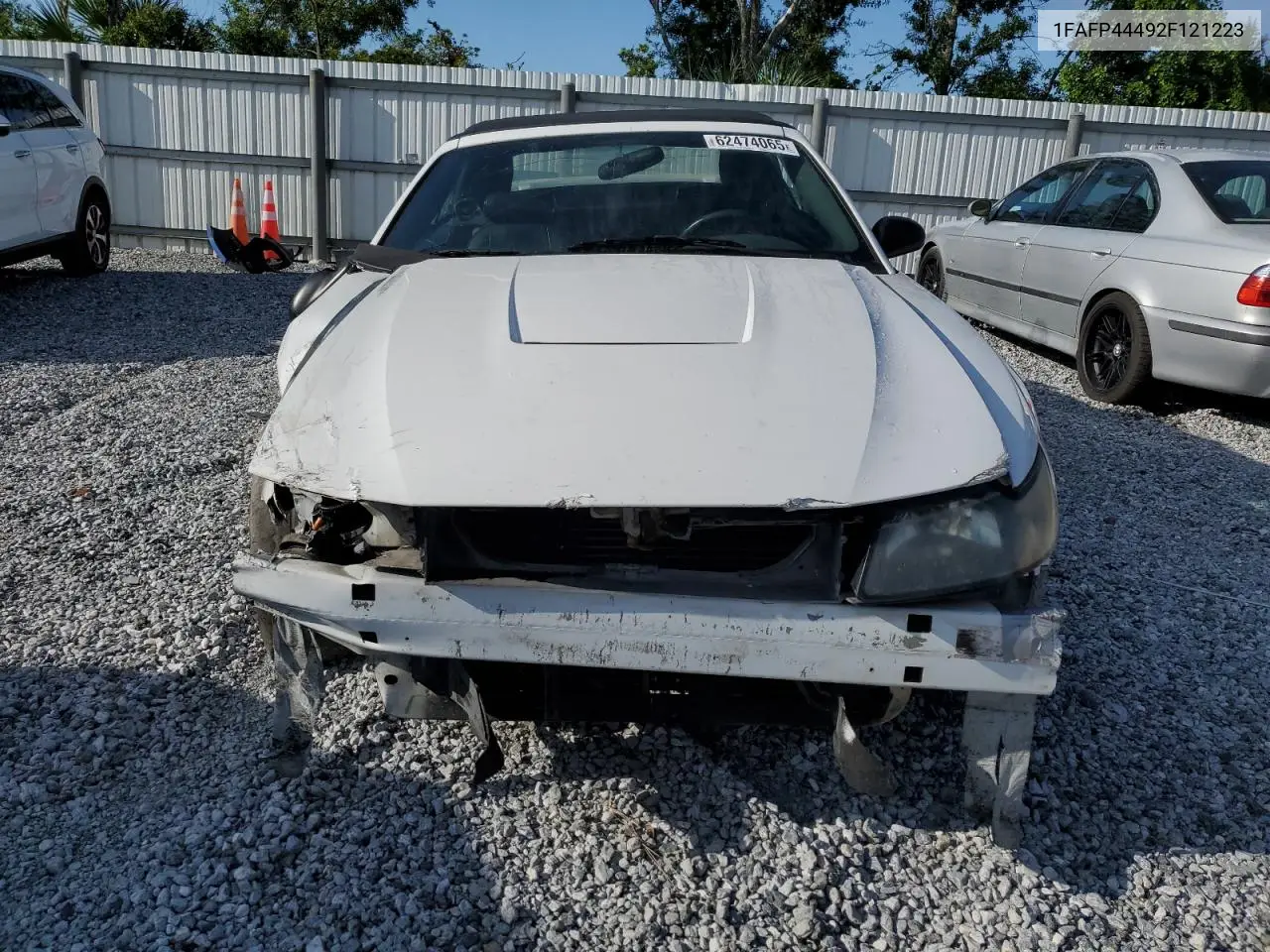 2002 Ford Mustang VIN: 1FAFP44492F121223 Lot: 62474065