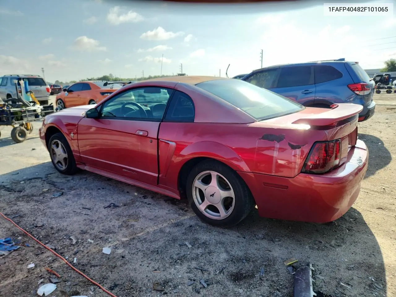 2002 Ford Mustang VIN: 1FAFP40482F101065 Lot: 62633895