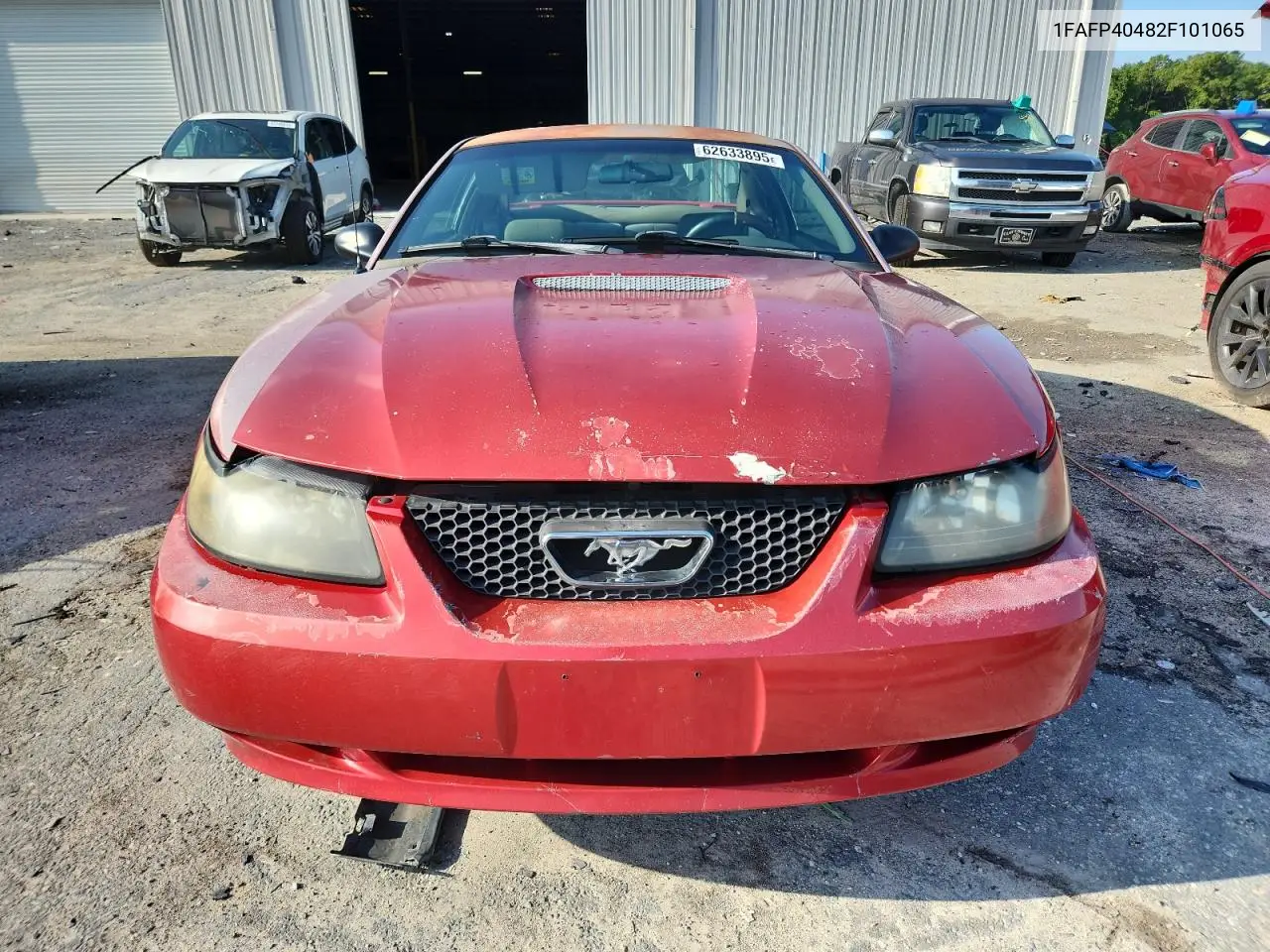 2002 Ford Mustang VIN: 1FAFP40482F101065 Lot: 62633895