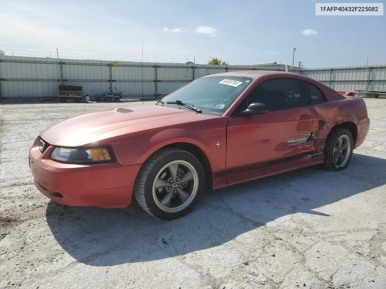 2002 Ford Mustang VIN: 1FAFP40432F225082 Lot: 68489784