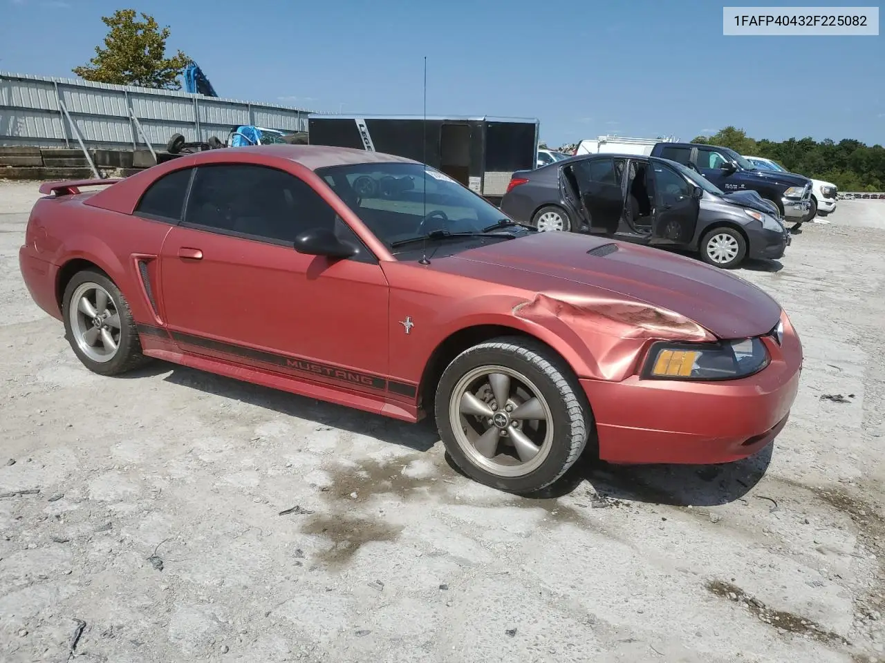 2002 Ford Mustang VIN: 1FAFP40432F225082 Lot: 68489784
