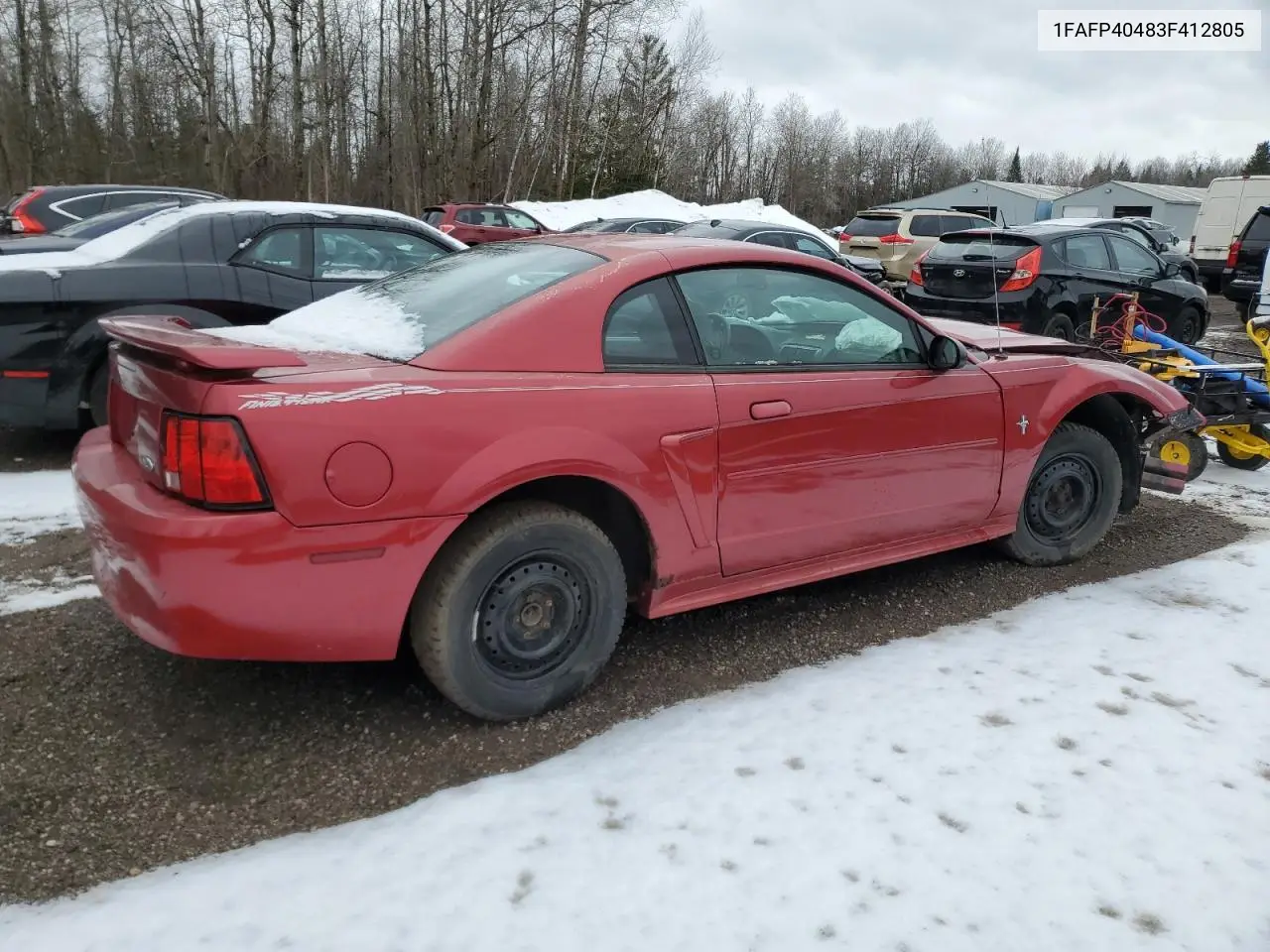 2003 Ford Mustang VIN: 1FAFP40483F412805 Lot: 48319785