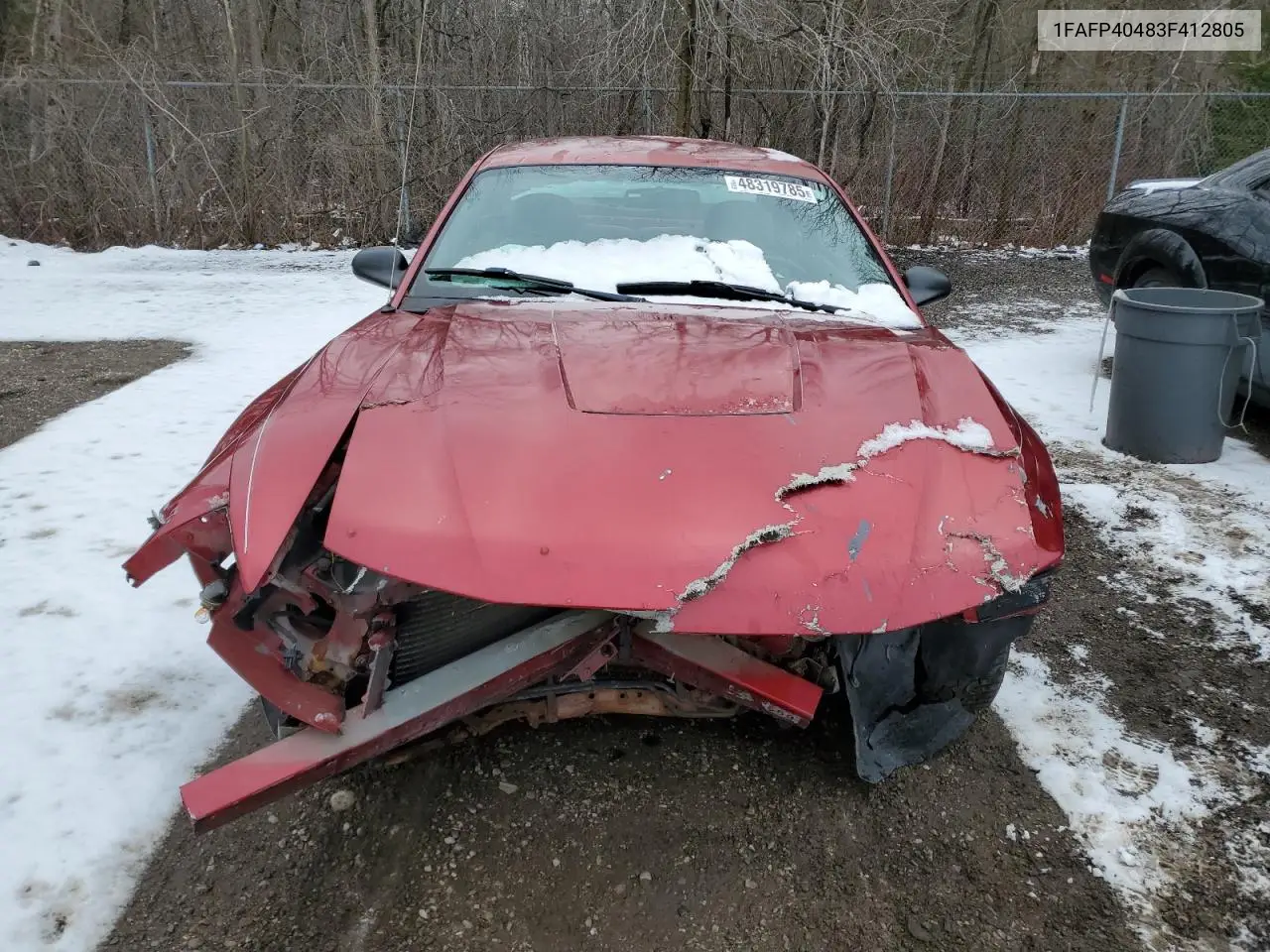 2003 Ford Mustang VIN: 1FAFP40483F412805 Lot: 48319785
