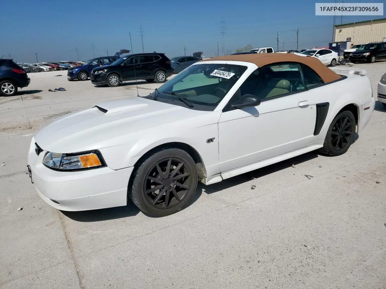 2003 Ford Mustang Gt VIN: 1FAFP45X23F309656 Lot: 50445475