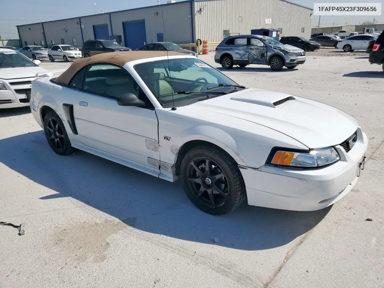 2003 Ford Mustang Gt VIN: 1FAFP45X23F309656 Lot: 50445475