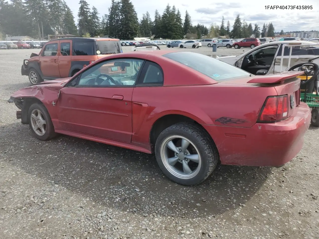 2003 Ford Mustang VIN: 1FAFP40473F435895 Lot: 52425005