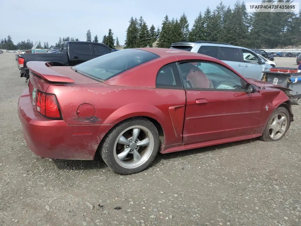 2003 Ford Mustang VIN: 1FAFP40473F435895 Lot: 52425005