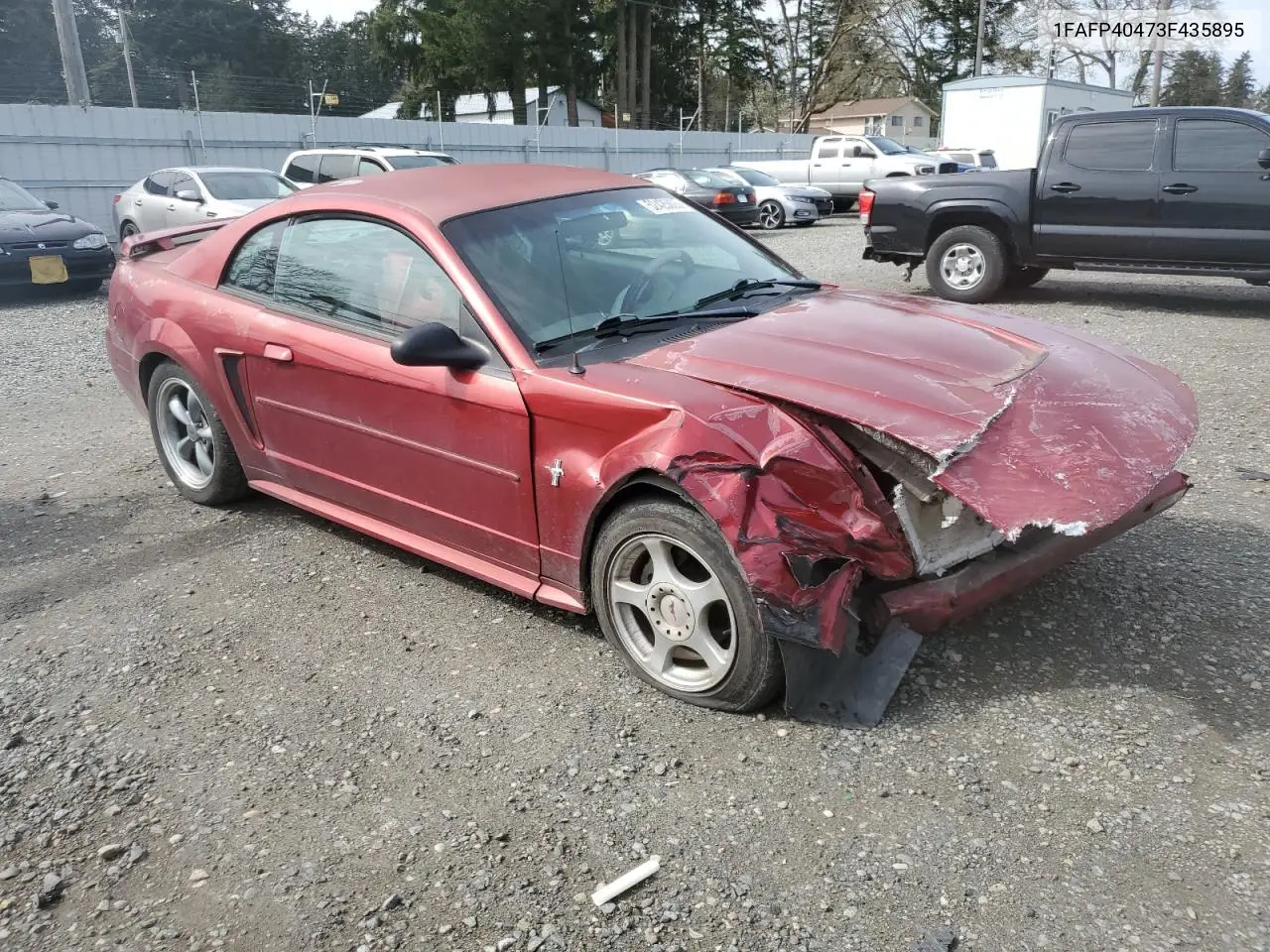 2003 Ford Mustang VIN: 1FAFP40473F435895 Lot: 52425005