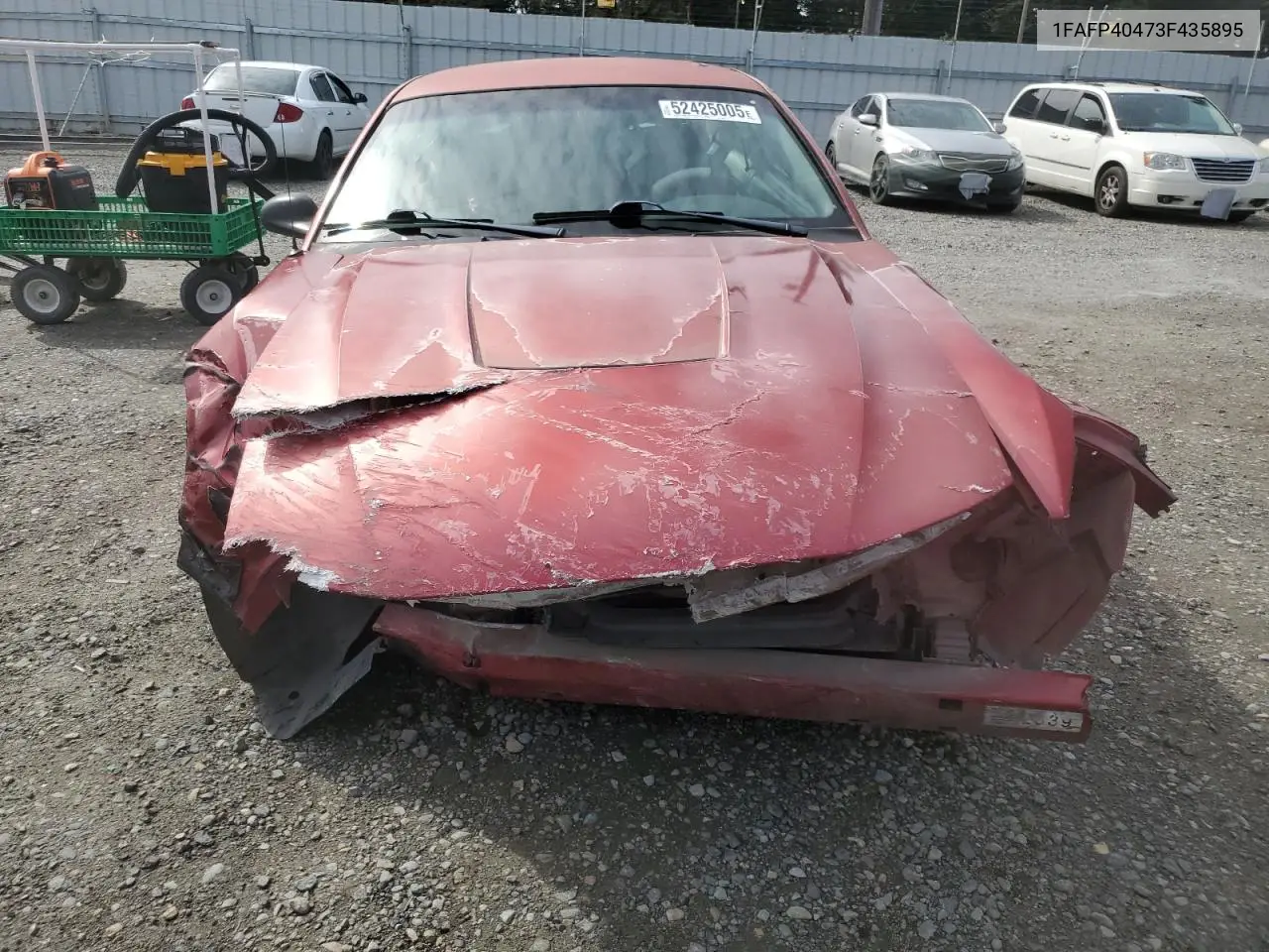 2003 Ford Mustang VIN: 1FAFP40473F435895 Lot: 52425005