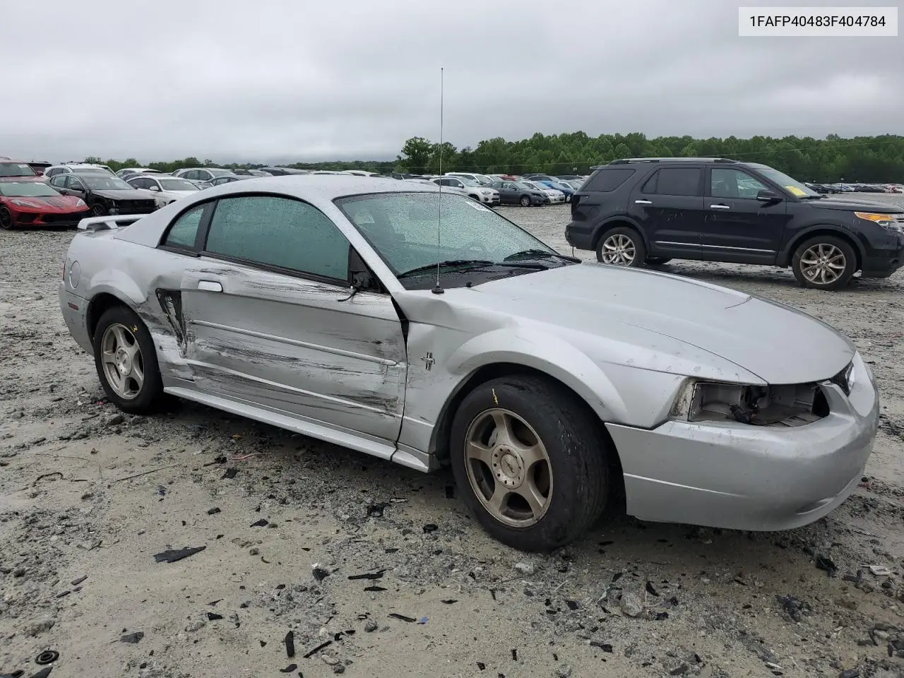 2003 Ford Mustang VIN: 1FAFP40483F404784 Lot: 55979115