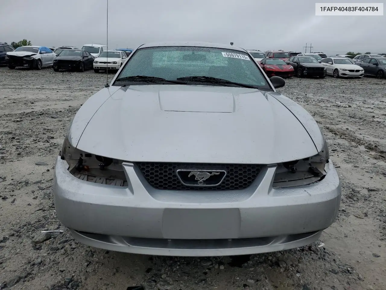 2003 Ford Mustang VIN: 1FAFP40483F404784 Lot: 55979115