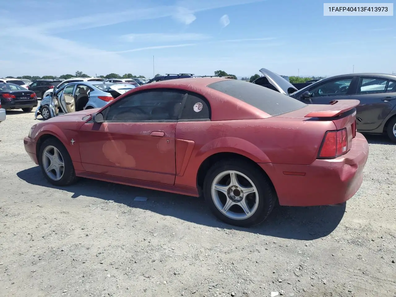 2003 Ford Mustang VIN: 1FAFP40413F413973 Lot: 56566655