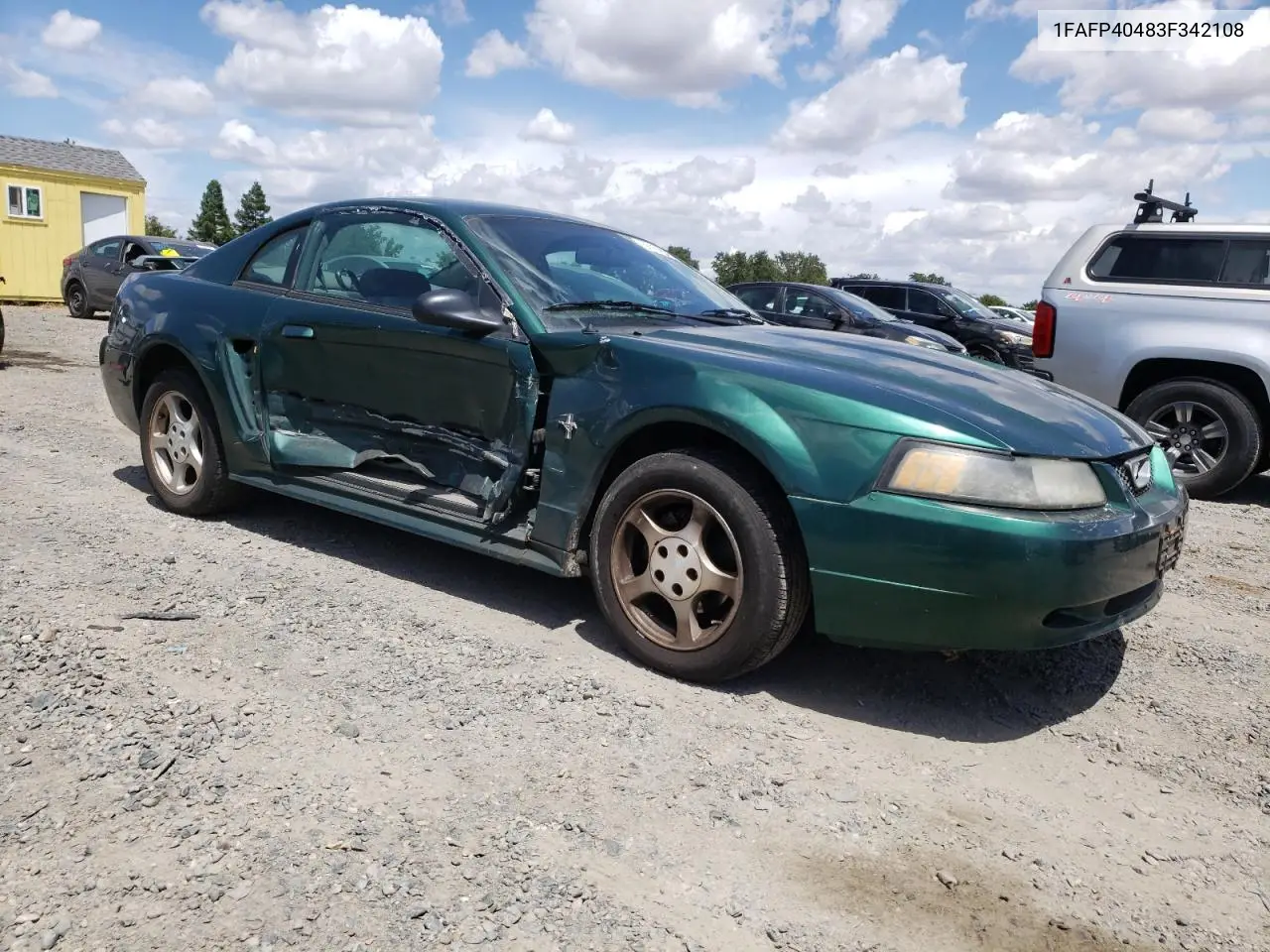 2003 Ford Mustang VIN: 1FAFP40483F342108 Lot: 56752855