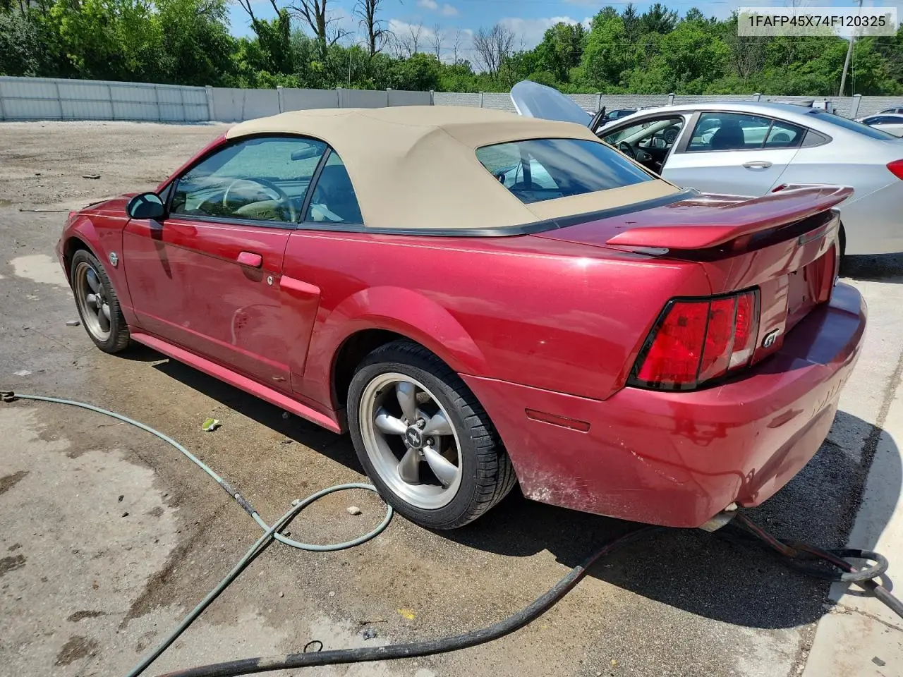 2004 Ford Mustang Gt VIN: 1FAFP45X74F120325 Lot: 62518275