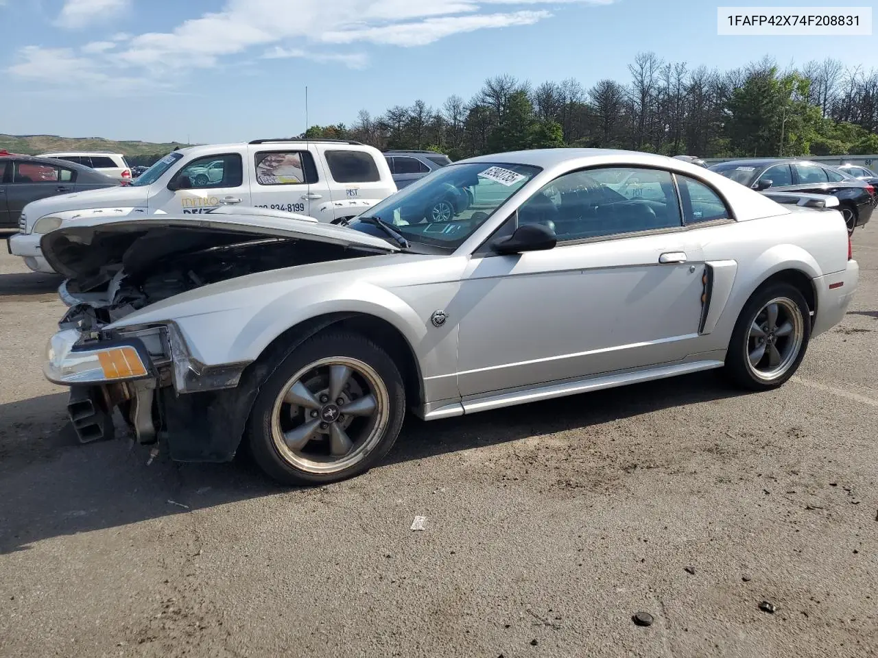 2004 Ford Mustang Gt VIN: 1FAFP42X74F208831 Lot: 62903735