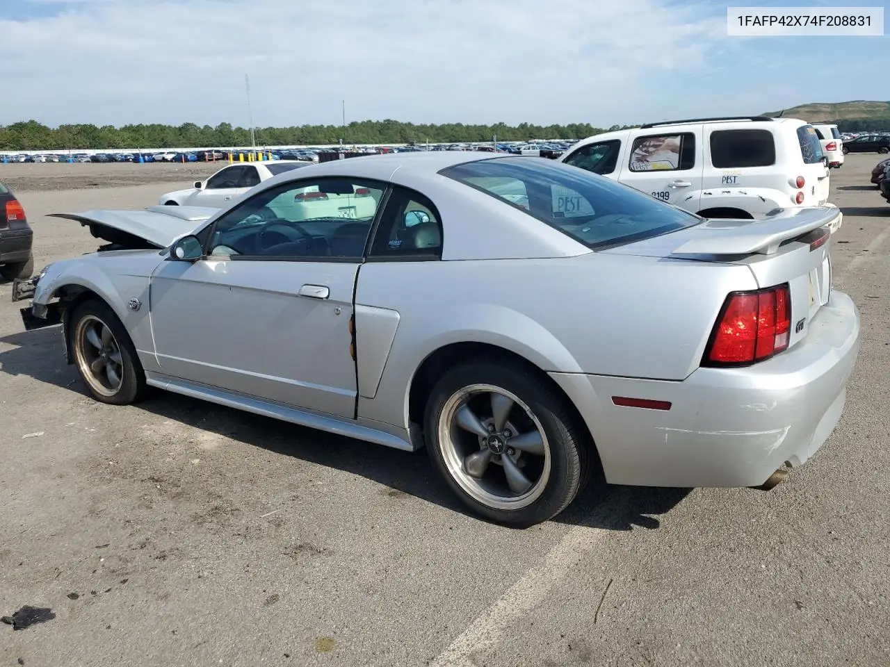2004 Ford Mustang Gt VIN: 1FAFP42X74F208831 Lot: 62903735